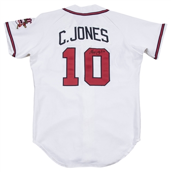1995 Chipper Jones Game Used & Signed Atlanta Braves Home Jersey (JSA)